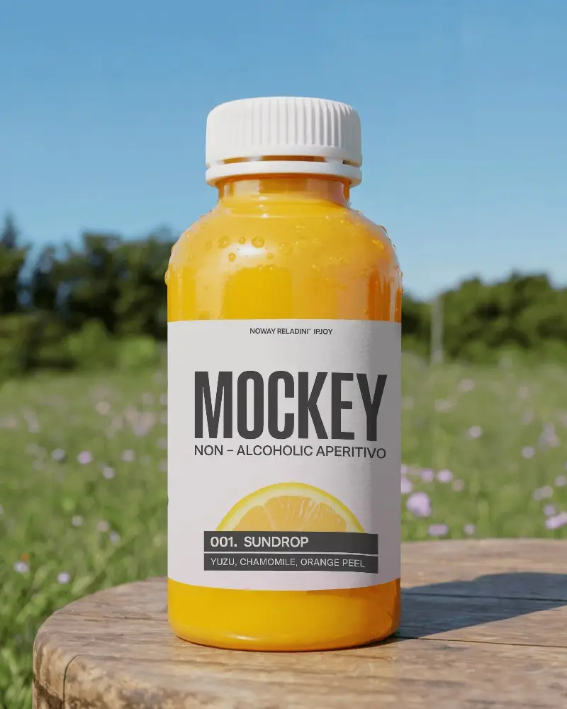 Nutrition And Wellness Product Bottle Mockup On Wooden Surface With Blank Label Design 0227