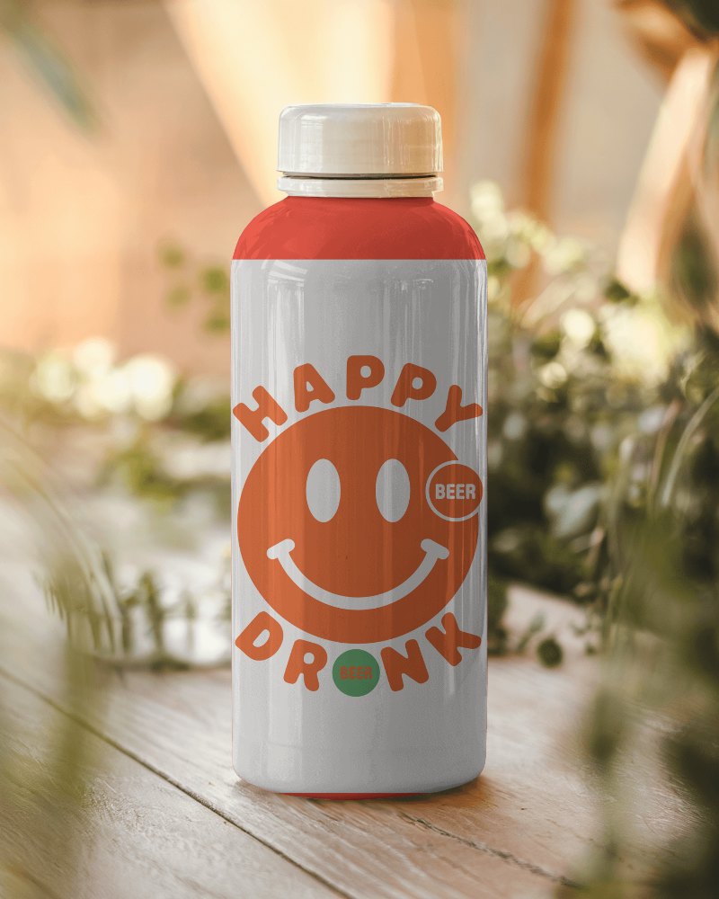 Glossy White Bottle Mockup On Rustic Wooden Table With Warm Sunlight And Greenery Cozy And Natural Vibe 039