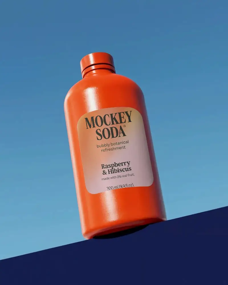 Premium Plastic Bottle Mockup For Custom Label Design And Brand Presentation On Smooth Surface