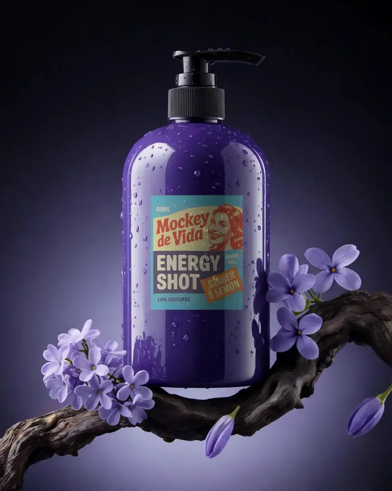 Natural Skincare Bottle Mockup With Floral Elements Perfect For Luxury Beauty Brand Display