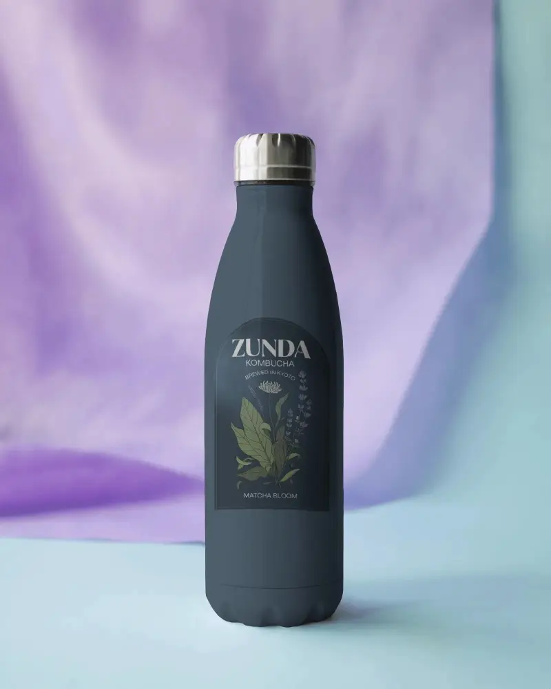 High Quality Insulated Water Bottle Mockup For Outdoor Activities And Daily Hydration Needs