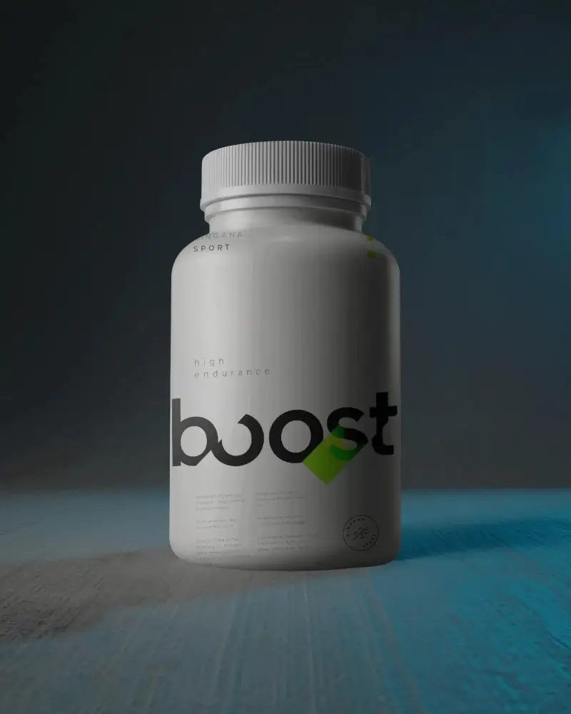 Versatile Empty Fitness Supplement Bottle Mockup With Secure Twist Cap For Easy Storage