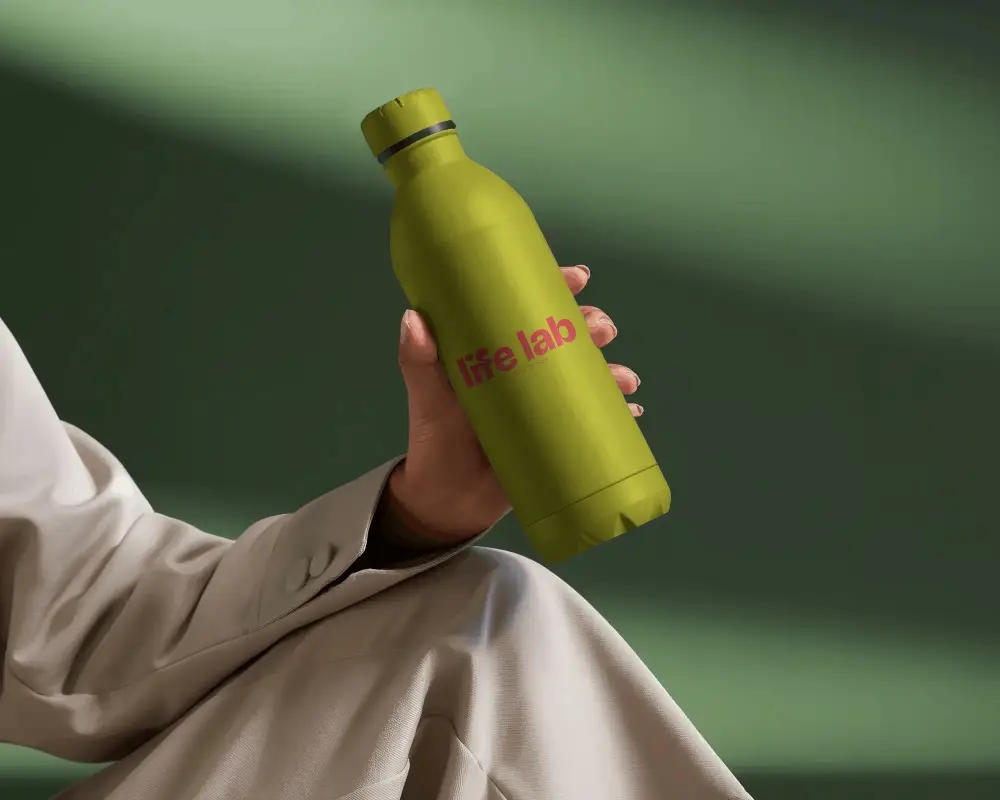 Sleek Portable Water Bottle Mockup For Custom Brands And Modern Product Display