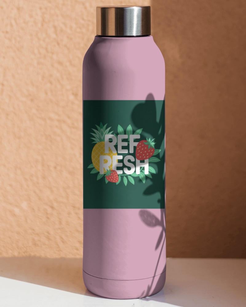 Bring A Futuristic Feel With This Metallic Bottle Mockup For A Striking Polished Look