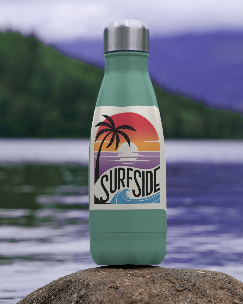 Capture The Elegance Of A Glass Bottle Mockup Ideal For Showcasing Premium Beverages