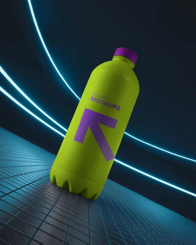 Sleek Modern Bottle Mockup For Product Packaging And Branding Presentations