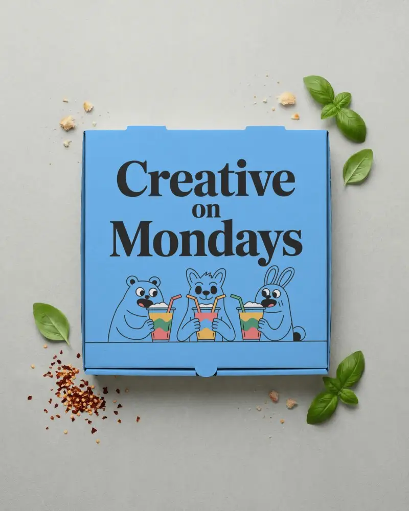 Premium Quality Food Packaging Box Mockup With Clean And Minimalistic Design Background