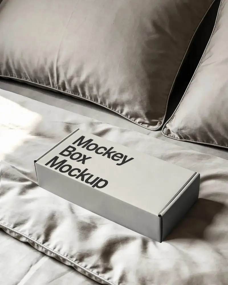 Premium Quality Sturdy Rectangular Box Mockup For Elegant Packaging Design Presentation