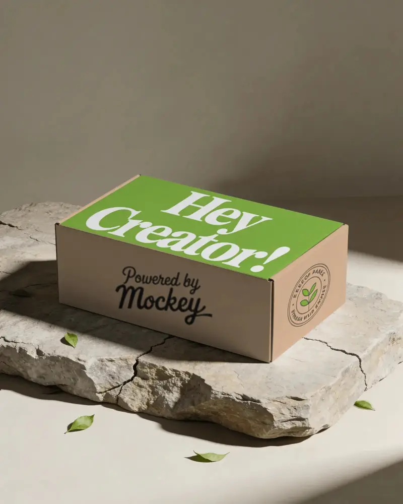 Minimalist Rigid Box Mockup For Premium Product Packaging Display And Brand Presentation Online