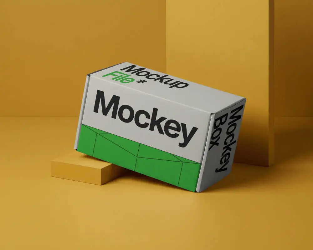 Sleek Rectangular Box Mockup For Product Packaging Creative Presentation And Branding Ideas