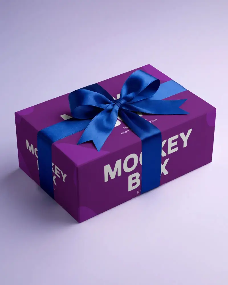 Stylish Rectangular Gift Box Mockup Showcasing Modern Packaging Design For Business And Personal Use