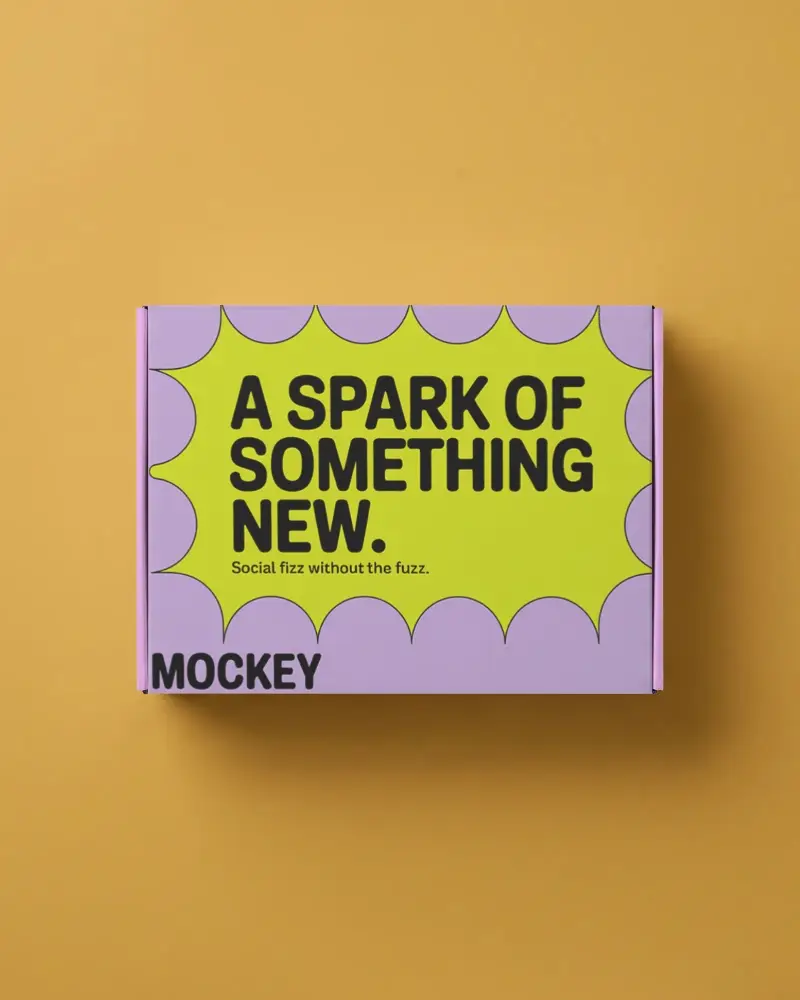 Sleek Modern Flat Lay Product Box Mockup For Ecommerce And Marketing Design