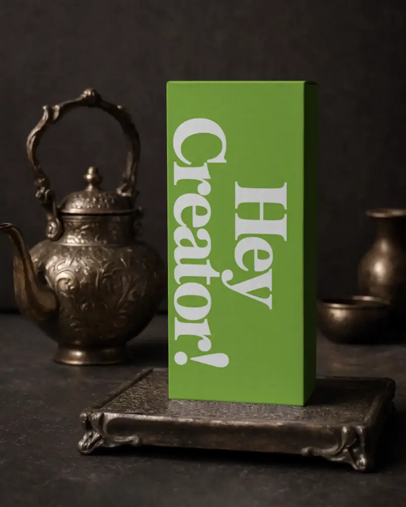 Premium Tall Rectangular Box Mockup For Elegant Product Packaging And Brand Presentation Design