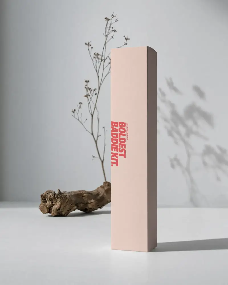 Sleek Vertical Box Mockup For Modern Packaging Design Presentations Or Advertisement Purposes