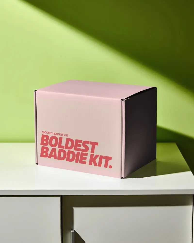 Premium Quality Sturdy Box Mockup For Brand Packaging And Marketing Presentations