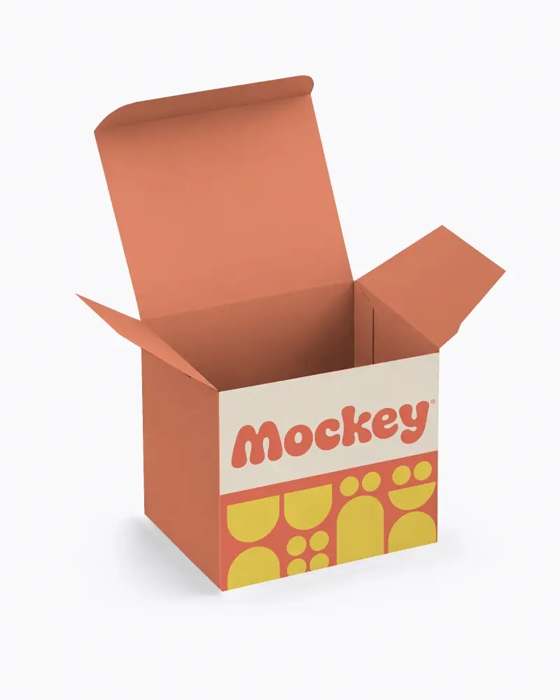 Open Flap Packaging Box Mockup For Product Display And Retail Presentation Visualization