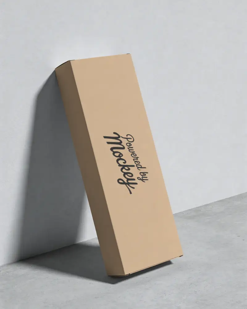 High Quality Rectangular Box Mockup For Elegant Product Packaging Showcasing