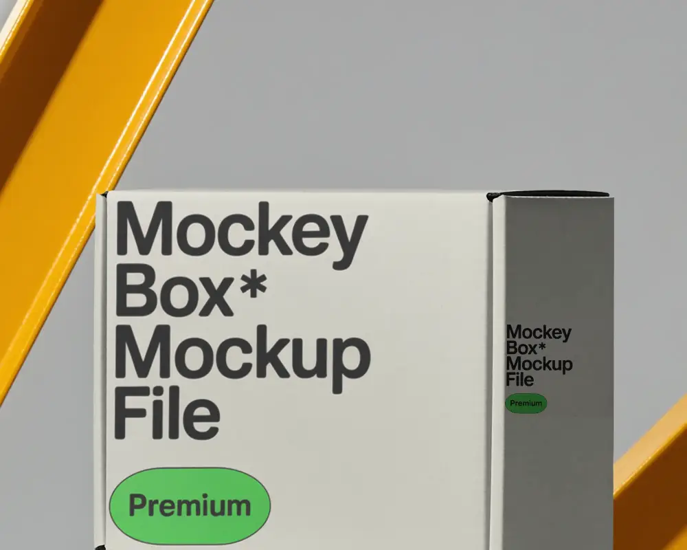 Eco Friendly Durable Packaging Box Mockup For Shipping Gifts Ecommerce Items And Merchandise