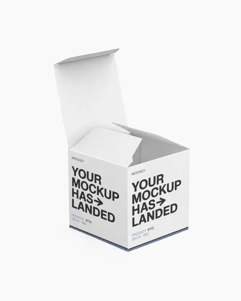 High Quality Customized Retail Packaging Box Mockup For Elegant Branding And Gift Packaging Design