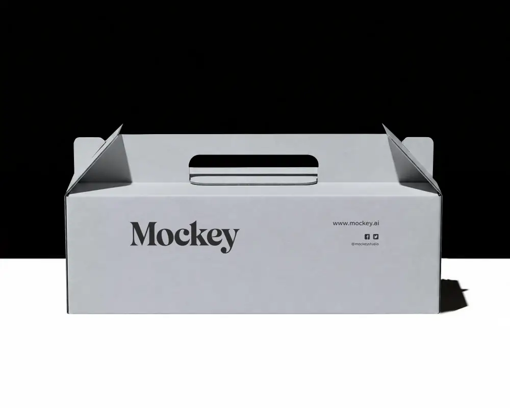 Customizable Foldable Cardboard Box Mockup For Corporate And Retail Packaging Solutions