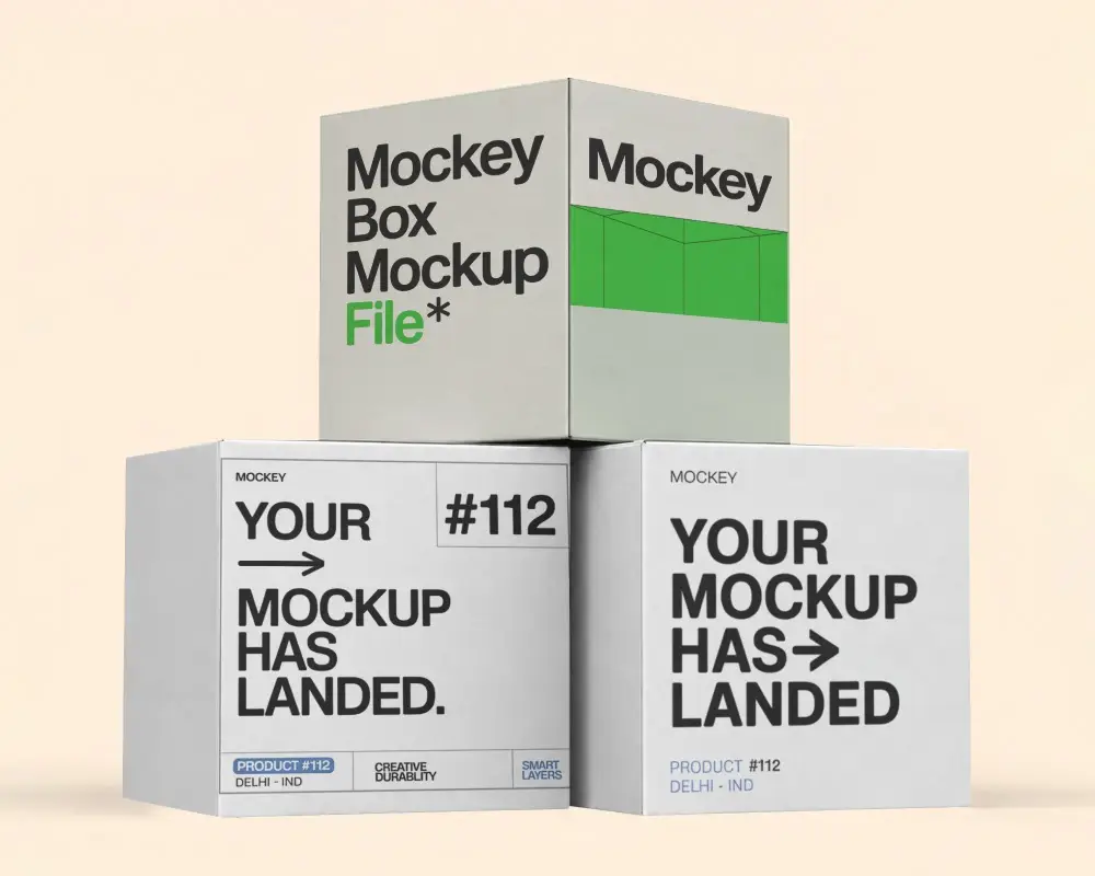 Minimalist Packaging Box Mockup For Product Prototyping And Branding Presentations Online
