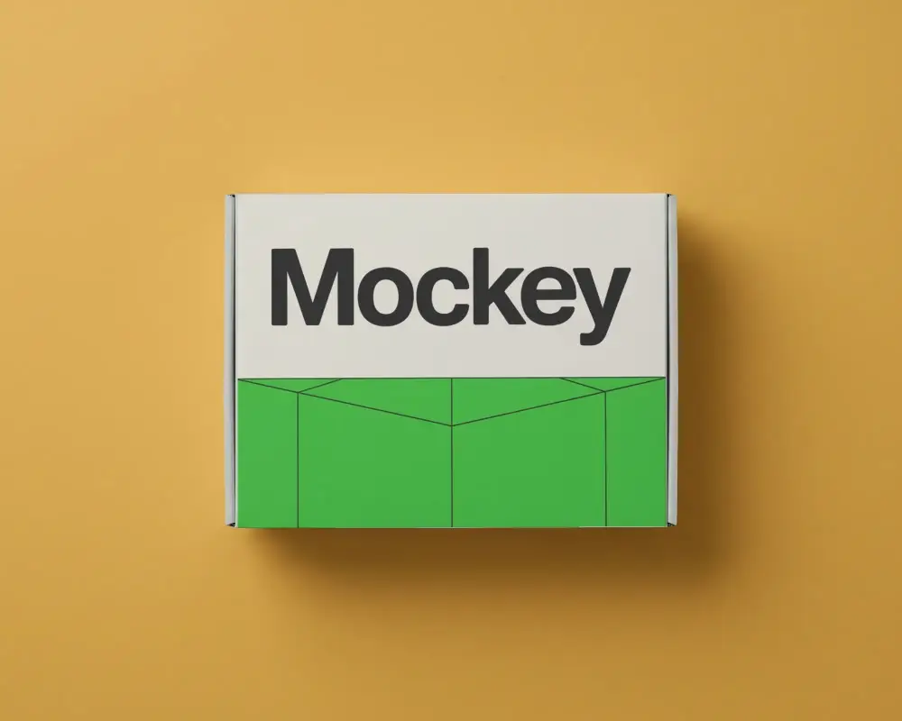 Eco Friendly Sturdy Retail Box Mockup Ideal For Customized Brand Packaging Design Experience