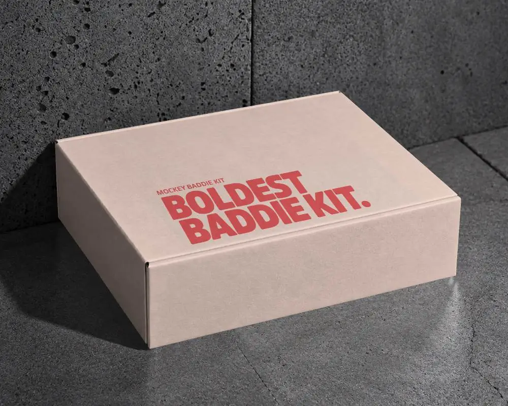 Premium Rigid Box Mockup For Luxury Packaging Design And Brand Presentation Use