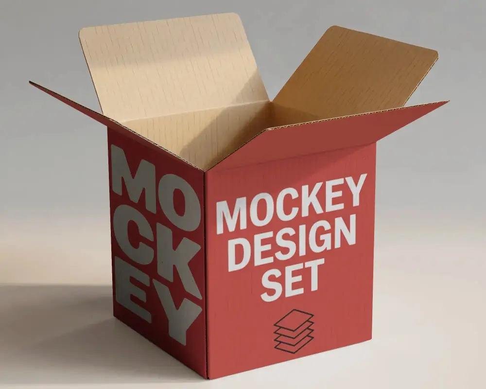 Premium Quality Open Box Packaging Mockup For Product Display And Brand Promotion Use