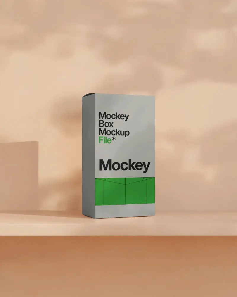 Minimalistic Product Packaging Box Mockup For Branding And Advertising Presentation Perfectly Framed