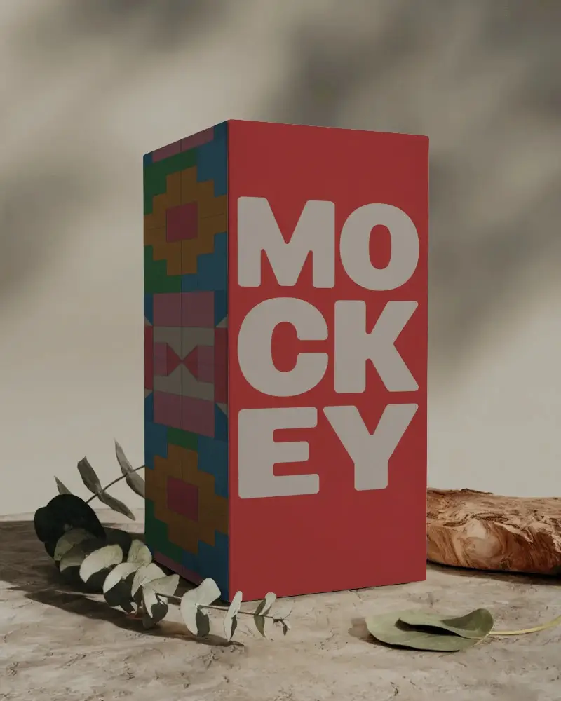 Minimalistic Rectangular Box Packaging Mockup For Branding And Product Display Presentation