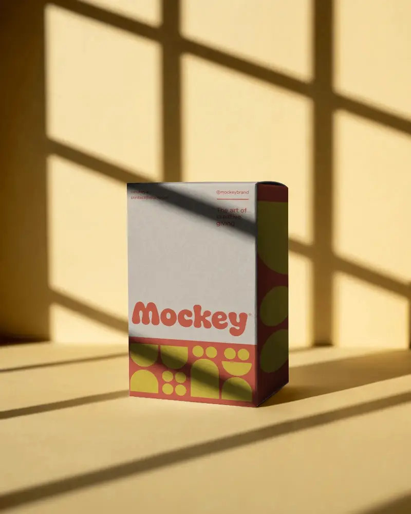 Modern Stylish Box Mockup With Subtle Texture For Product Display Presentation