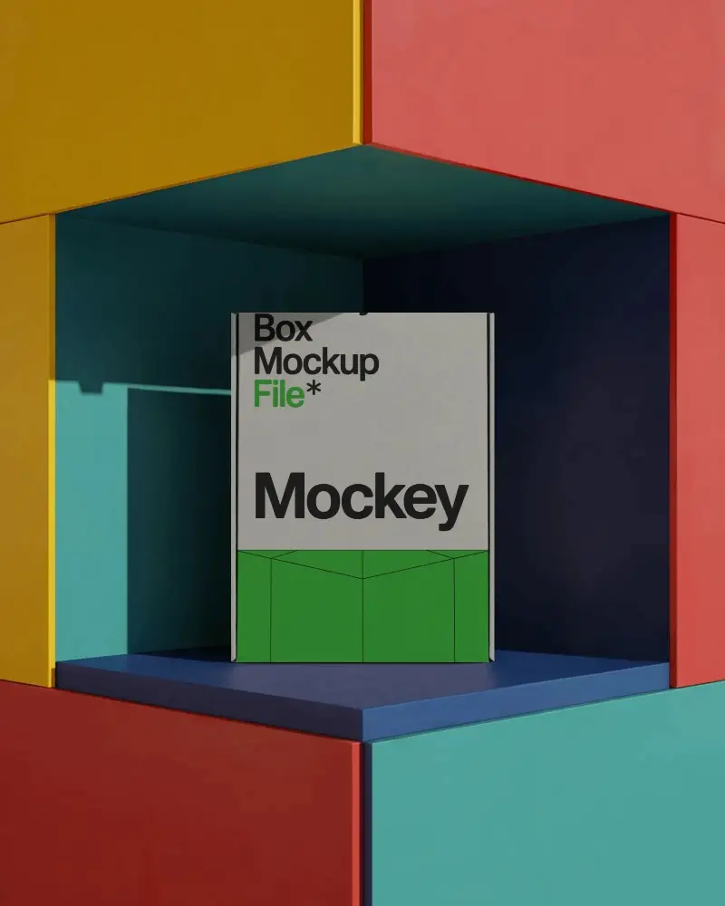 Sleek Minimalist Product Box Mockup For Branding And Packaging Design Showcase