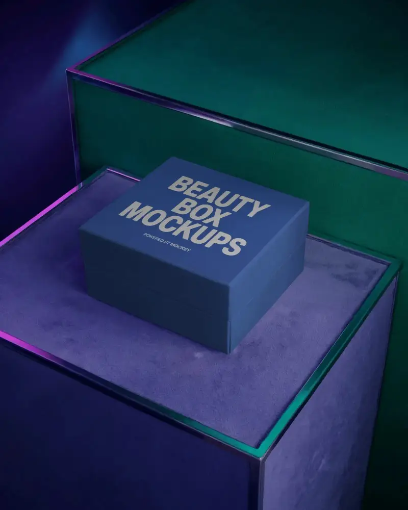 Premium Quality Luxury Box Mockup For Exquisite Product Packaging Display
