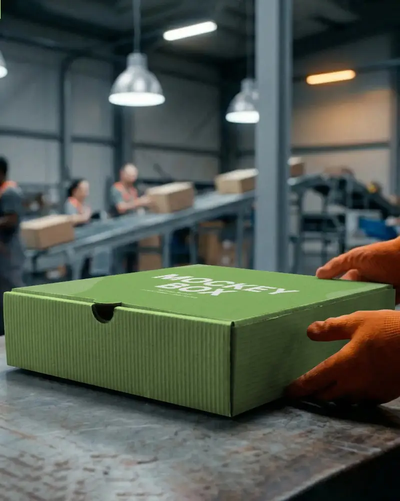 Eco Friendly Durable Box Mockup Ideal For Safe Product Packaging And Logistics Handling