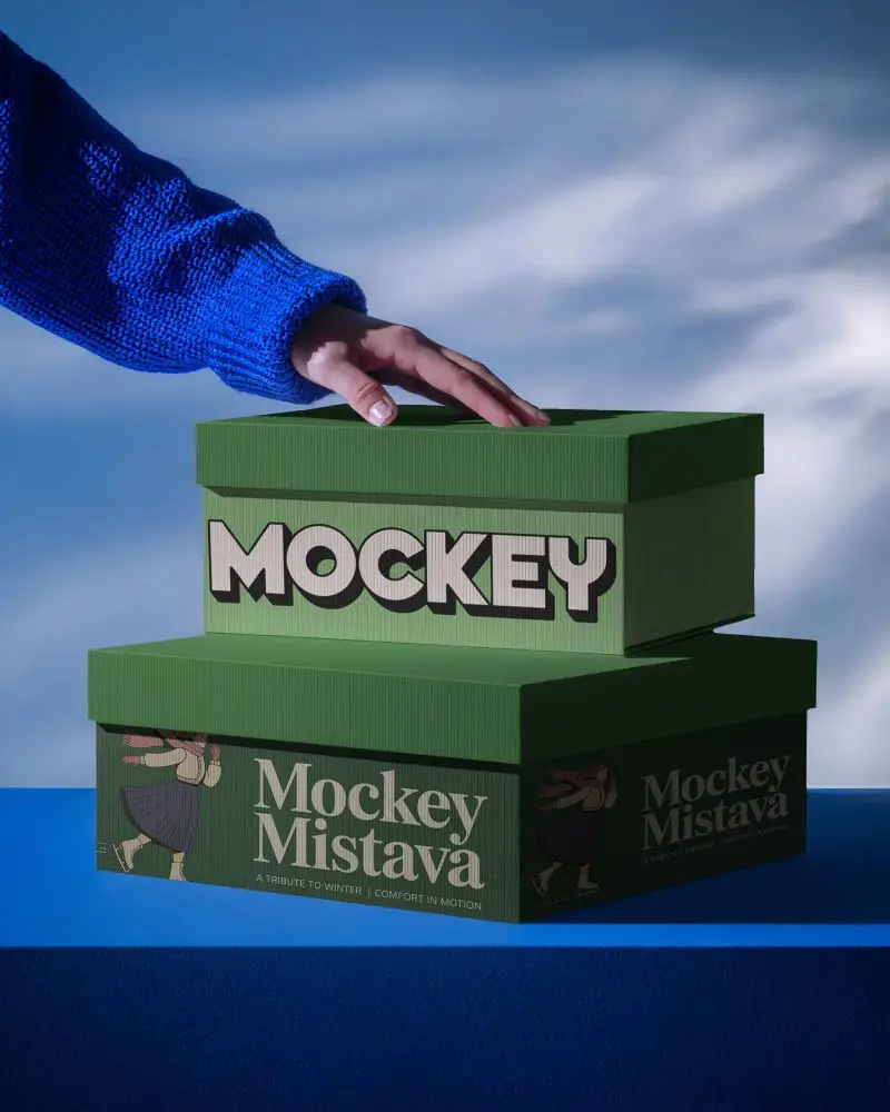 Luxury Rigid Box Mockup For Premium Packaging And Gift Presentations With Stylish Texture