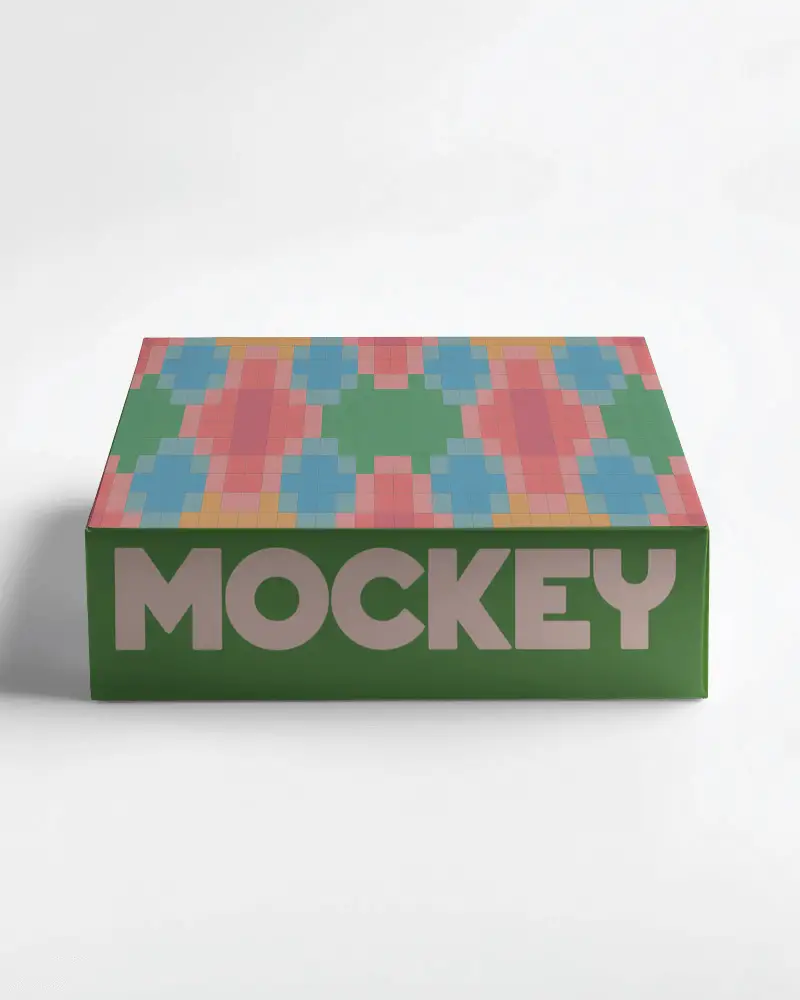 Premium Quality Custom Packaging Box Mockup For Product Branding And Promotional Use