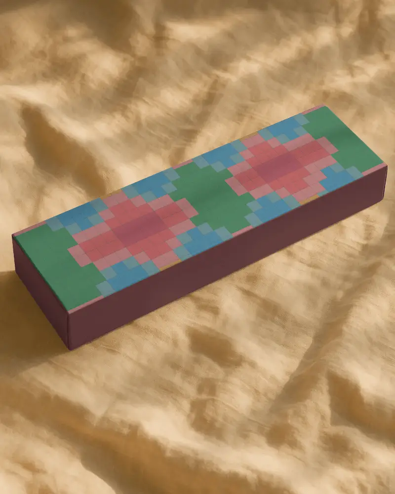 Long Rigid Box Packaging Mockup For Luxury Accessories Or Electronics Showcase Presentation