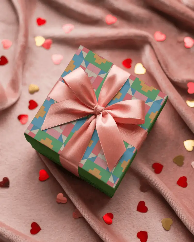 Elegant Gift Box With Luxury Satin Ribbon Perfect For Special Occasions And Surprise Presentations