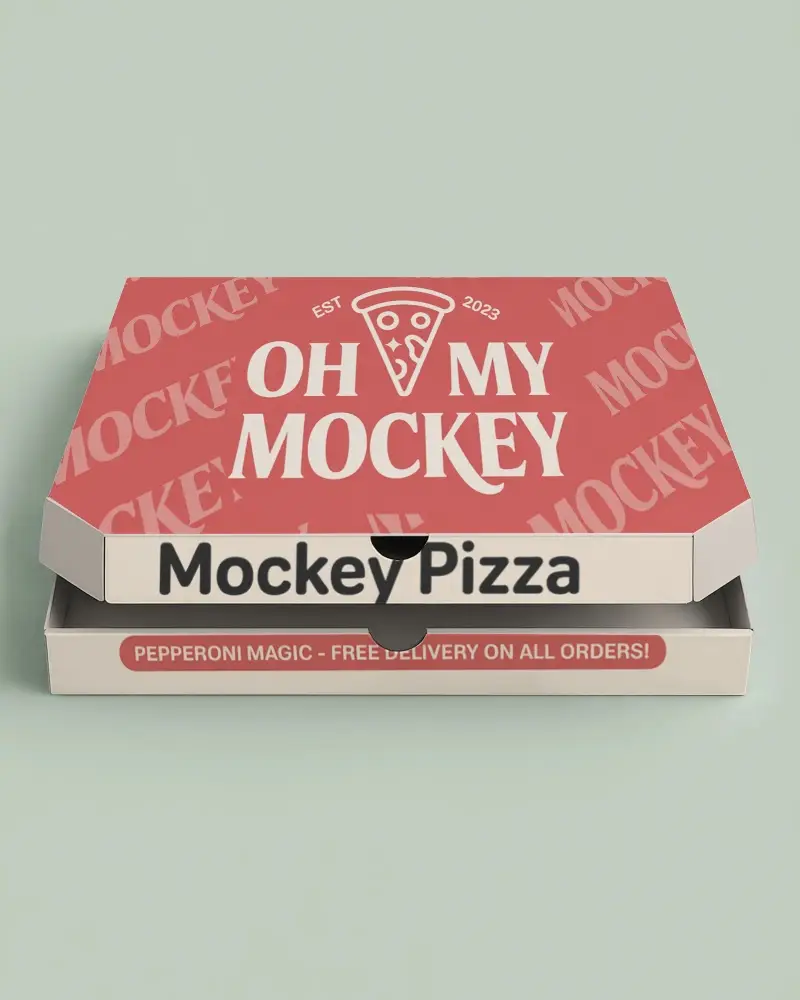 pizza-style-flat-box-mockup-with-open-lid-layered-on-clean-surface-in-studio-light