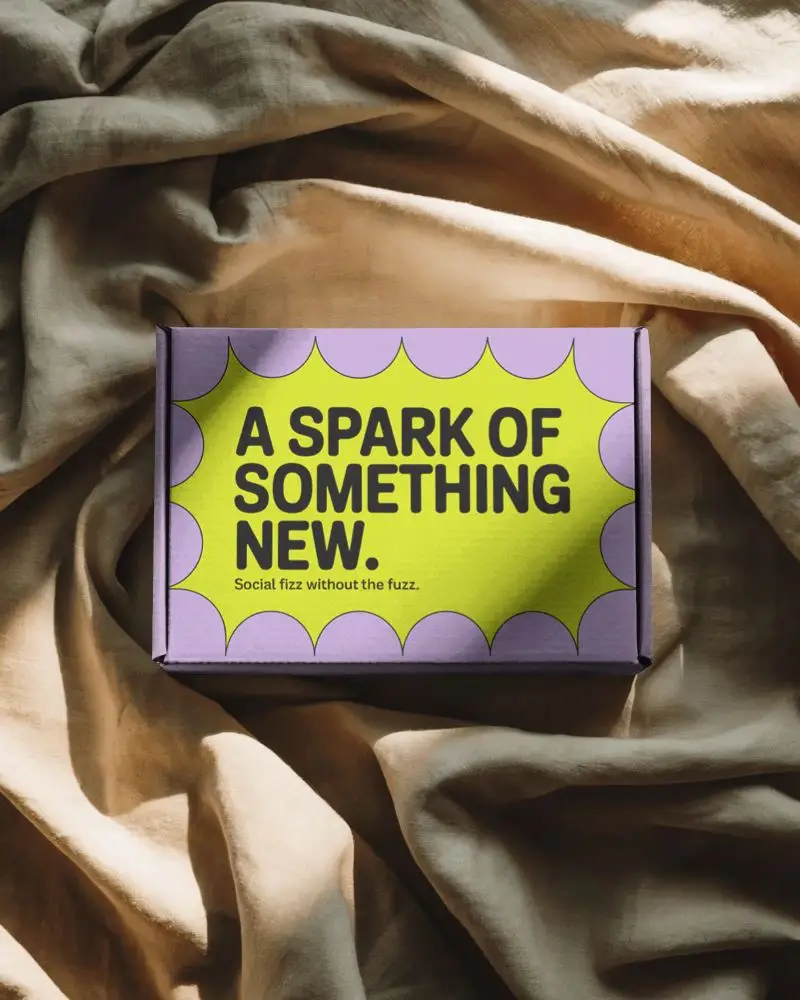 Mailing Box Mockup On Linen Fabric Top View Soft Sunlight Luxury Unboxing Scene Textured Style