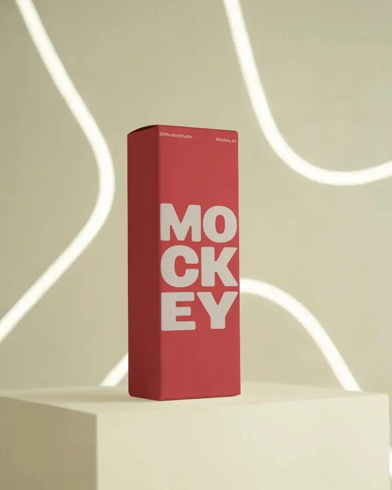 tall-box-mockup-on-pedestal-modern-background-curved-lighting-creative-packaging