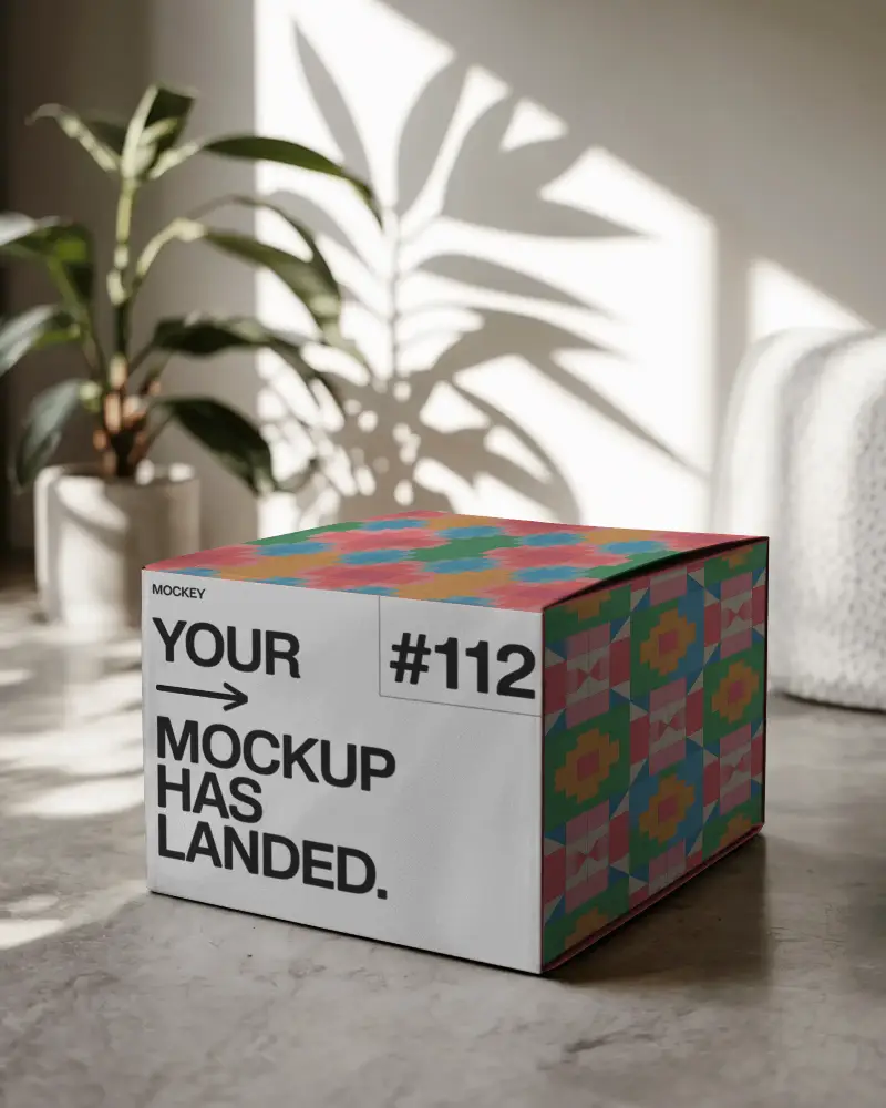 Luxury Minimalist Packaging Box Mockup For Product Presentation And Brand Promotion Purposes