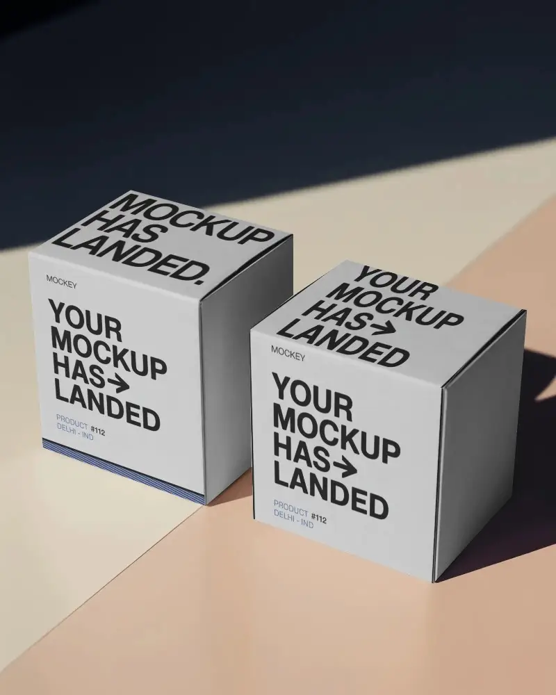 Minimalistic Product Packaging Boxes Mockup For Branding And Creative Unboxing Experience