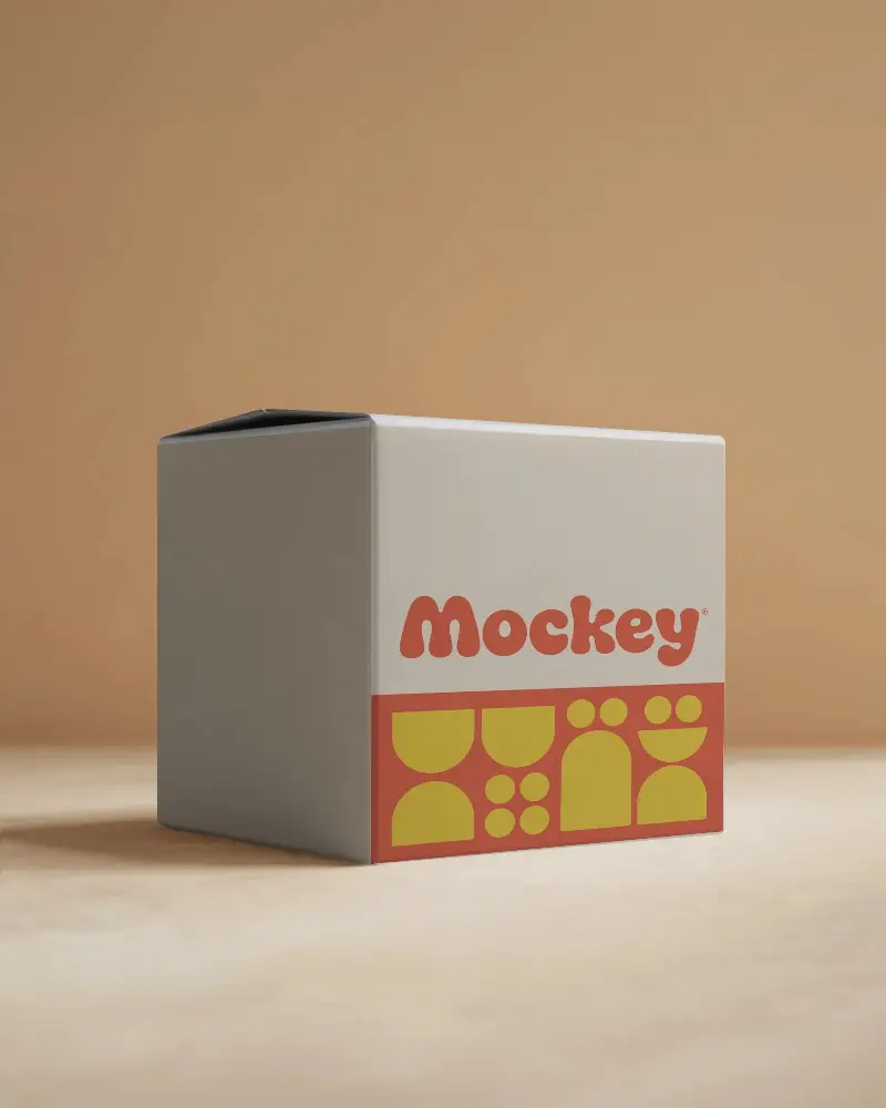 Sleek Minimalist Rectangular Box Mockup For Branding And Packaging Design Presentations