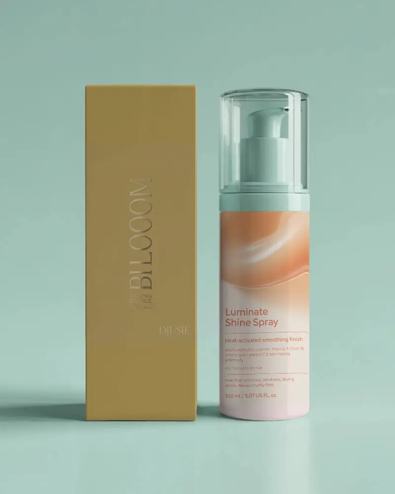 Premium Skincare Foam Pump Bottle With Minimalist Rectangular Packaging Box Mockup