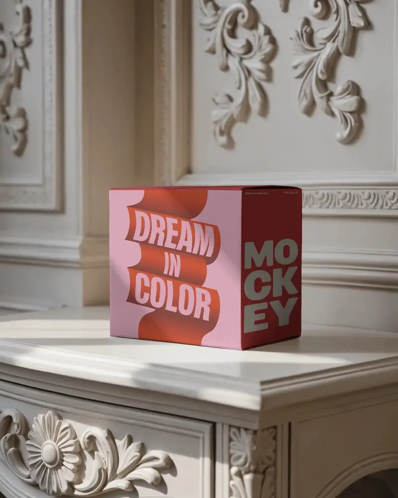 Luxury Packaging Box Mockup For Elegant Product Presentation And Brand Promotion Design