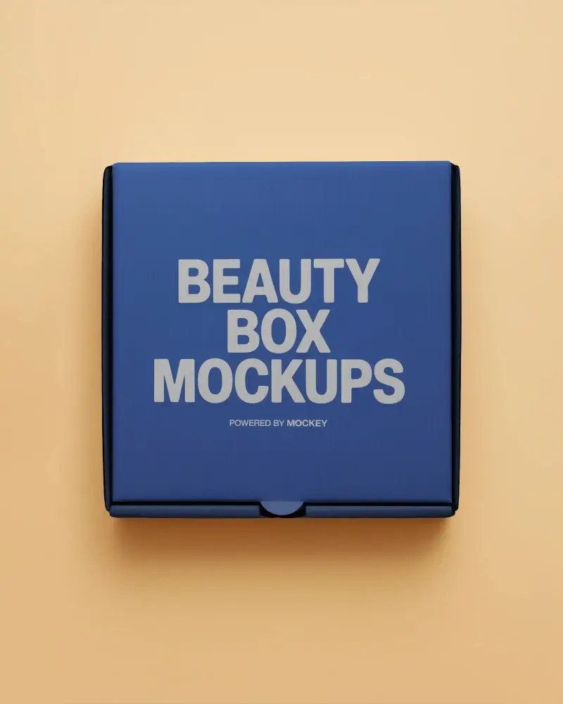 Sleek Cardboard Box Mockup For Brand Marketing And Online Store Display