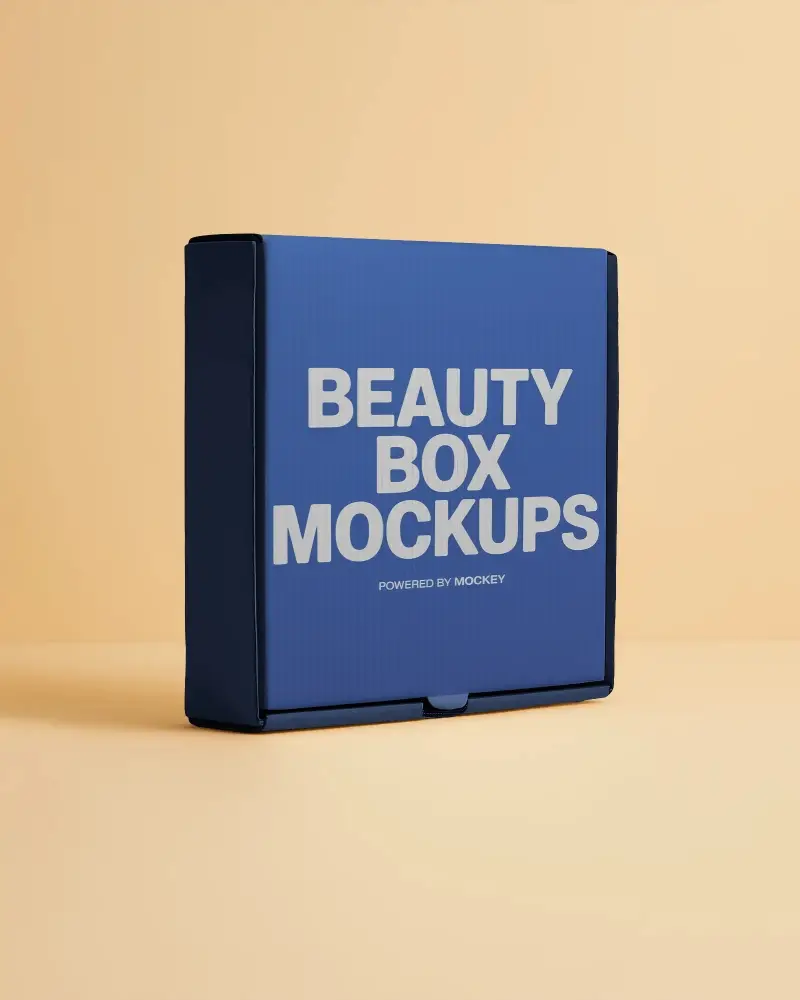 Sleek Modern Packaging Box Mockup For Brand Presentation And Product Display Solutions