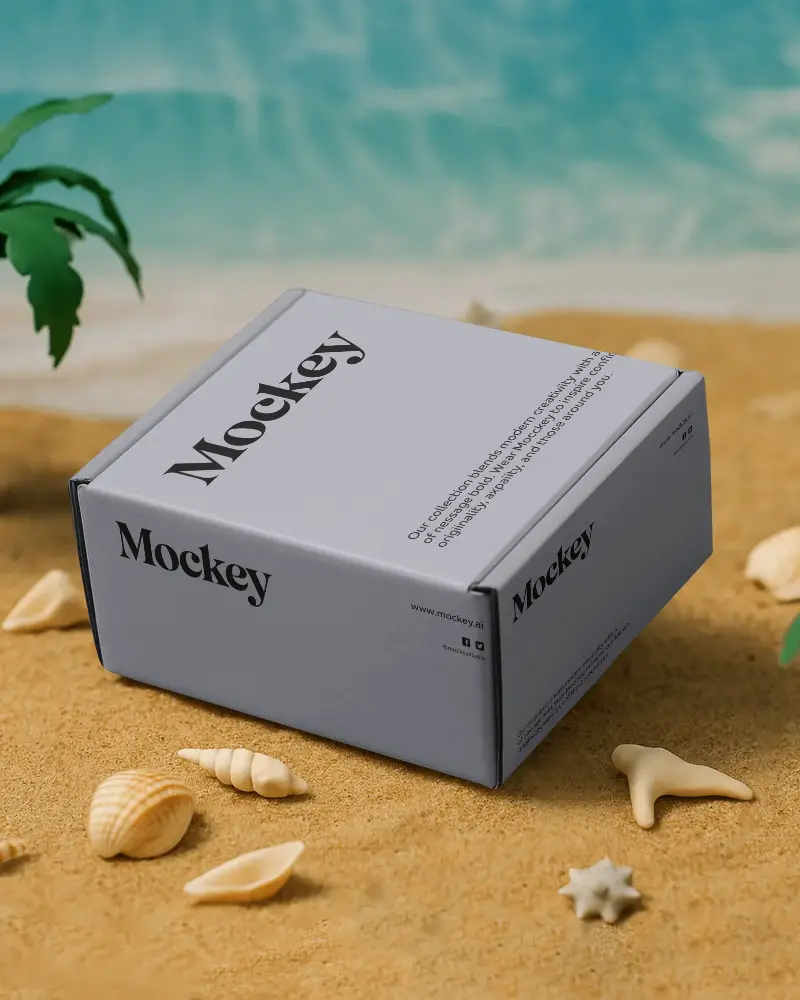 Eco Friendly Foldable Box Mockup For Product Packaging And Brand Presentation Ideas