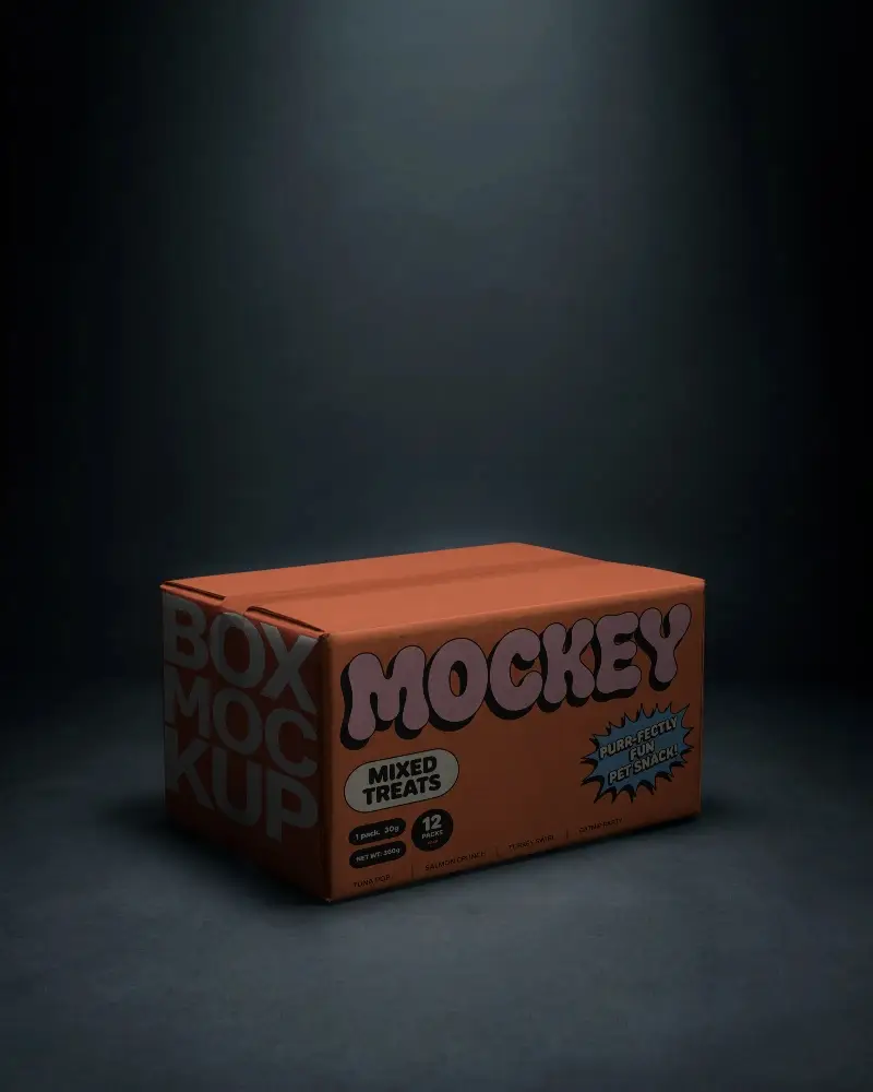 Minimalist Plain Box Mockup For Branding And Packaging Design Presentation Use In Marketing Arts